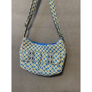 Vera Bradley Small Floral Crossbody Bag With Adjustable Strap & Multiple Pockets